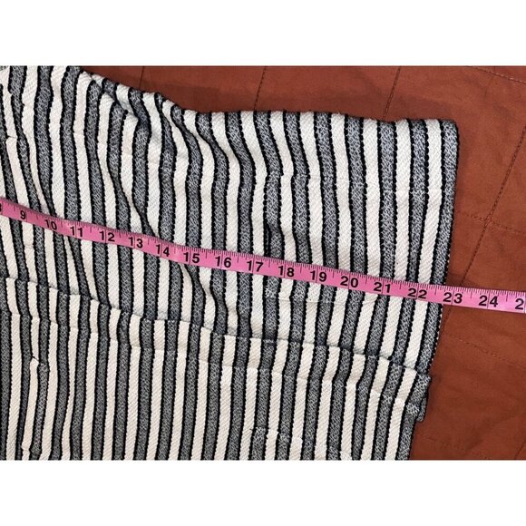 J.Crew Black & White Long Sleeve Striped Tweed  Women's Blazer Jacket Size M - Picture 13 of 16